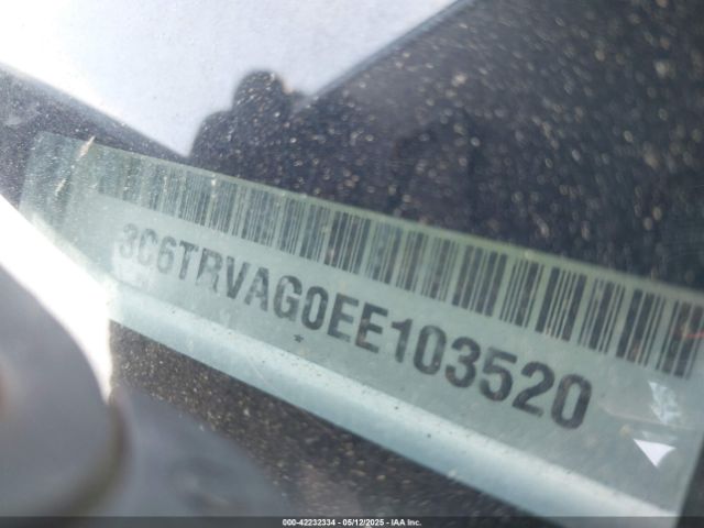 3C6TRVAG0EE103520 RAM Promaster 1500 Low Roof