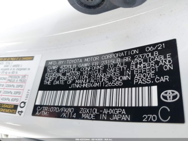 JTNKHMBX4M1126585 Toyota C-HR XLE