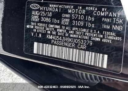 KMHG54JH9KU053279 Genesis G90 5.0 Ultimate