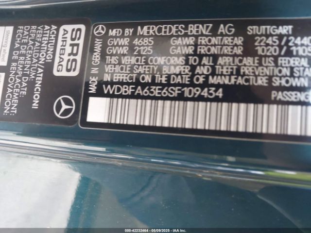 1995 MERCEDES-BENZ SL WDBFA63E6SF109434 Photo 8
