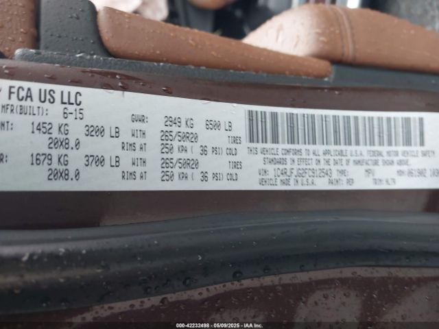 1C4RJFJG2FC912543 Jeep Grand Cherokee Summit