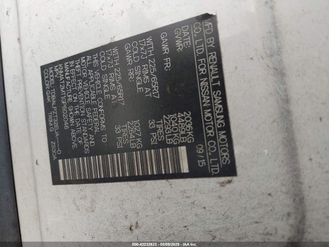 KNMAT2MT1GP602046 Nissan 2016