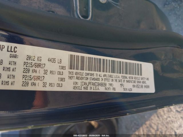 1C4NJPFAXED848690 Jeep Patriot High Altitude