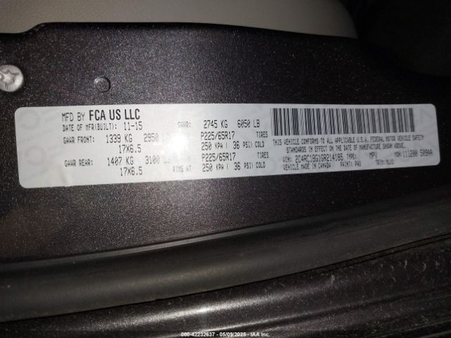 2016 CHRYSLER TOWN & COUNTRY 2C4RC1BG1GR214185 Photo 8