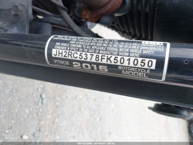 2015 HONDA VT750 JH2RC5378FK501050 Photo 9