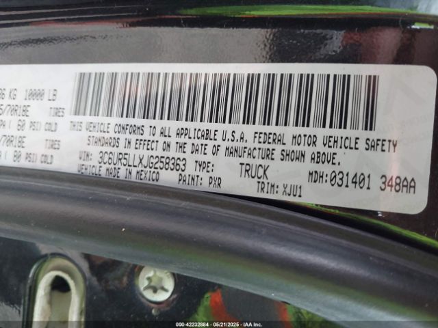 3C6UR5LLXJG258363 RAM 2500