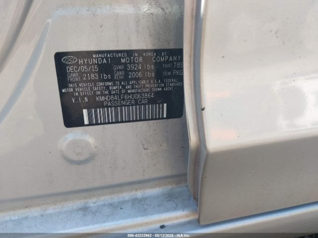 KMHD84LF6HU063864 Hyundai ELANTRA SE