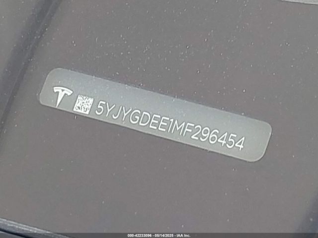 5YJYGDEE1MF296454 Tesla Model Y Long Range Dual Motor All-wheel Drive