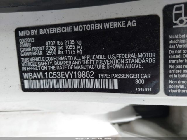 WBAVL1C53EVY19862 BMW X1 Xdrive28i