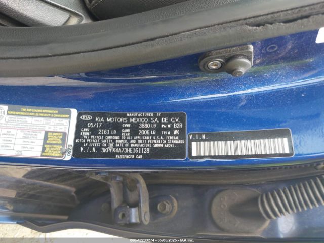 3KPFK4A73HE161128 KIA FORTE LX