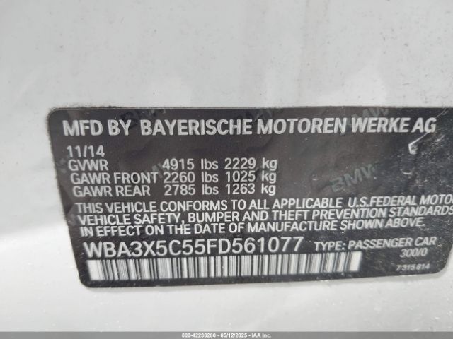WBA3X5C55FD561077 BMW 328i Gran Turismo Xdrive