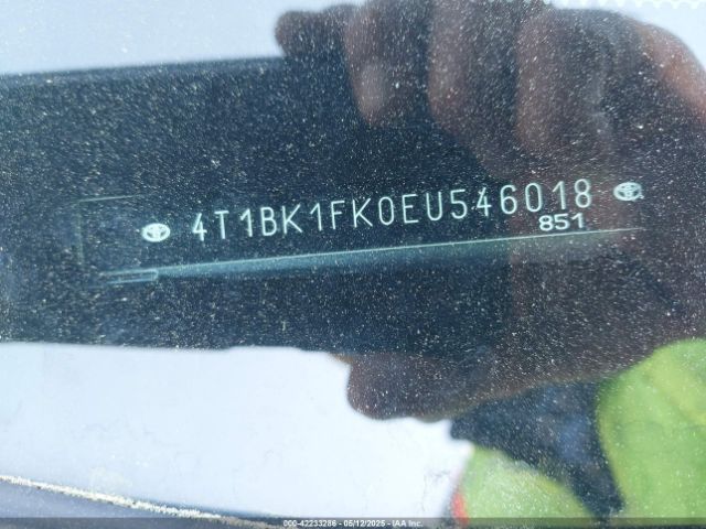 4T1BK1FK0EU546018 Toyota Camry Xle V6