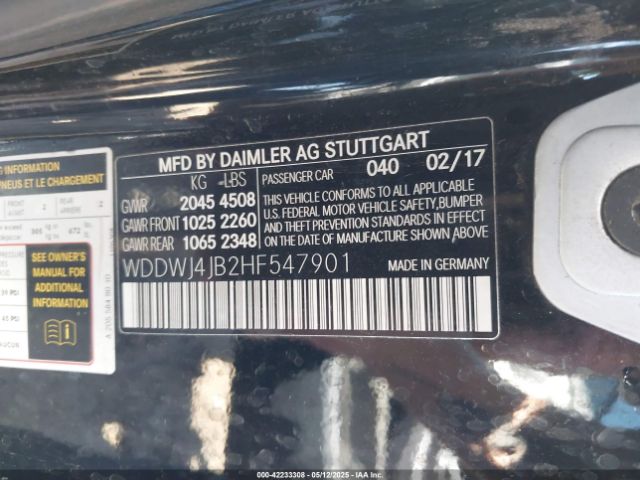 WDDWJ4JB2HF547901 Mercedes-Benz m274