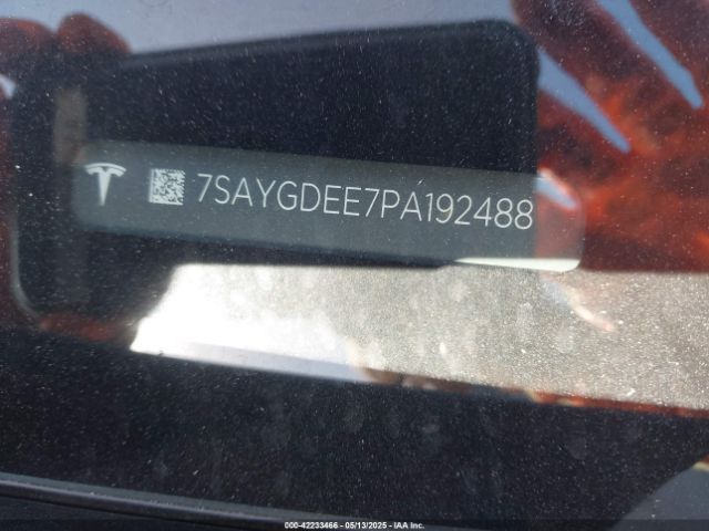 7SAYGDEE7PA192488 Tesla Model Y Awd/long Range Dual Motor All-wheel Drive