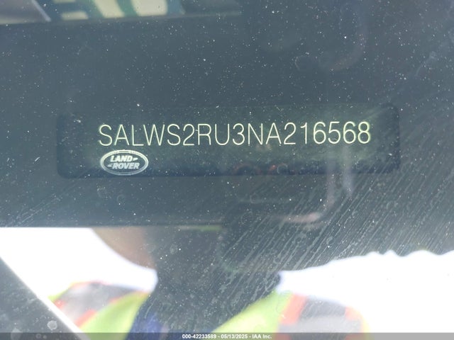 SALWS2RU3NA216568 Land Rover Range Rover Sport Hst Mhev