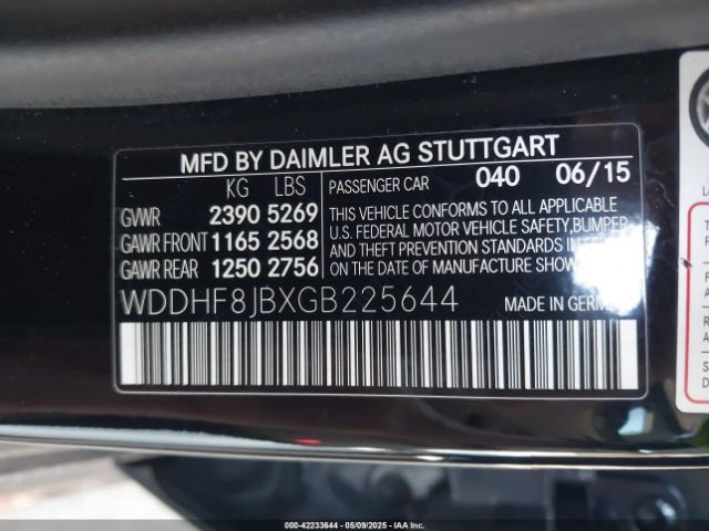 WDDHF8JBXGB225644 Mercedes-Benz E 350 4matic