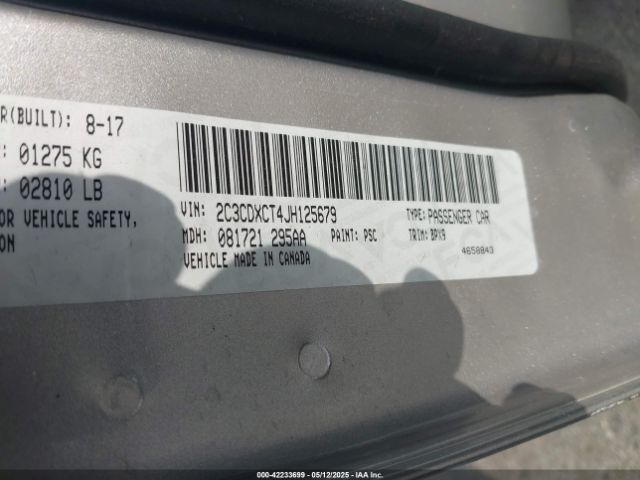 2018 DODGE CHARGER 2C3CDXCT4JH125679 Photo 8
