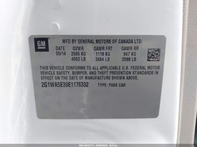 2G1WA5E39E1176332 Chevrolet Impala Limited Ls