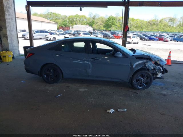 KMHLM4AJ1NU024044 Hyundai Elantra Hybrid Blue