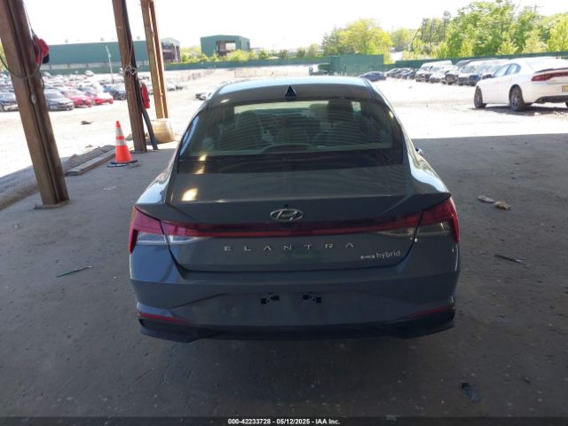 KMHLM4AJ1NU024044 Hyundai Elantra Hybrid Blue