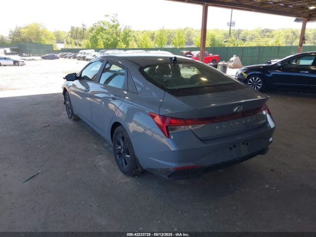 KMHLM4AJ1NU024044 Hyundai Elantra Hybrid Blue