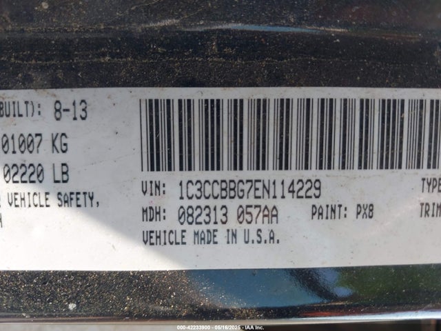 Chrysler 200 Touring 2014 1C3CCBBG7EN114229 Image 9