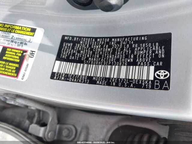 5YFBURHE9EP130826 Toyota Corolla S Plus