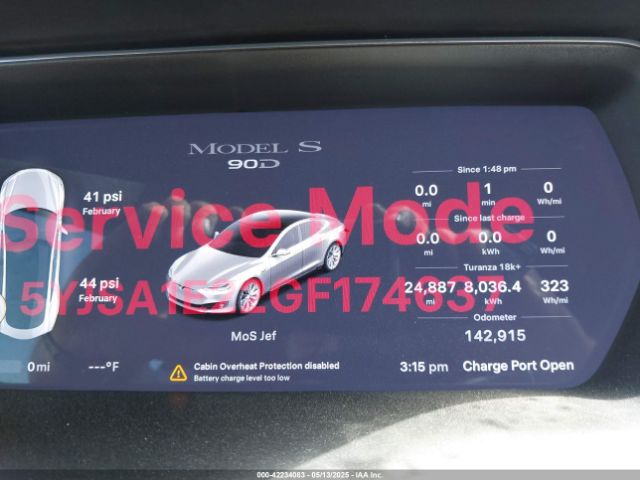 5YJSA1E22GF174637 Tesla Model S 60d/70d/75d/85d/90d