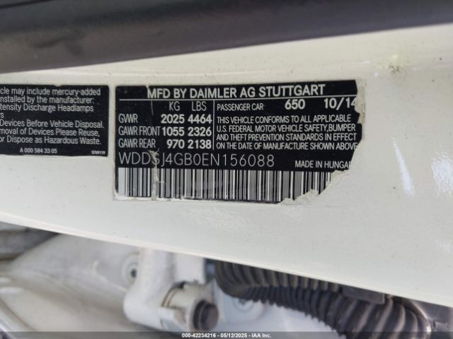 2014 MERCEDES-BENZ CLA 250 WDDSJ4GB0EN156088 Photo 8