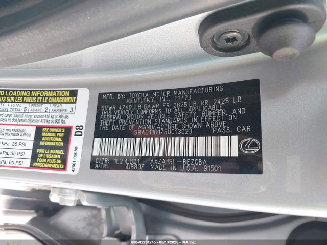 Lexus a25a-fks 2024 58AD11D17RU013023 Image 9