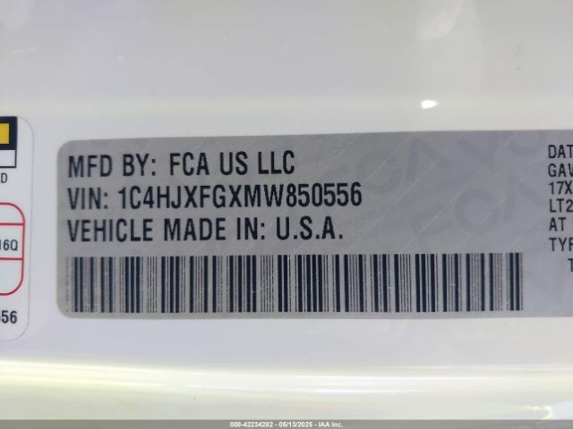 2021 JEEP WRANGLER UNLIMITED 1C4HJXFGXMW850556 Photo 8