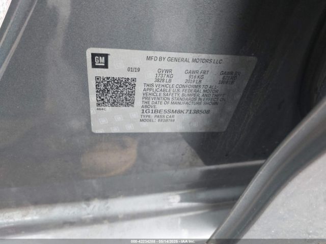 1G1BE5SM8K7138508 Chevrolet CRUZE LT
