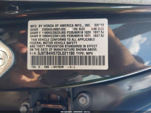 2013 ACURA RDX 5J8TB4H57DL021190 Photo 8