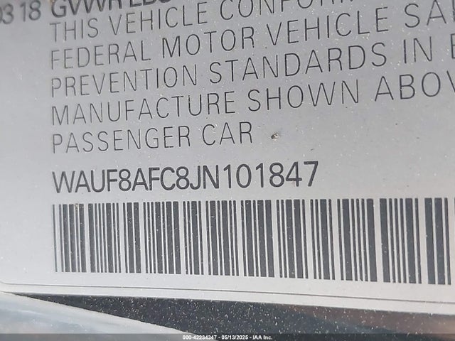 2018 AUDI A6 WAUF8AFC8JN101847 Photo 8