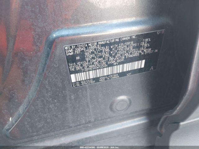 2T3DFREV4EW132464 Toyota Rav4 Limited