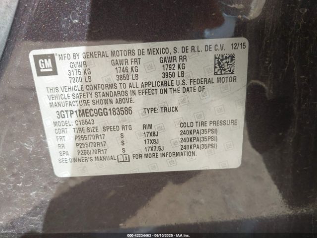 3GTP1MEC9GG183586 GMC l83 - sidi, vvt, afm, e85 max, aluminum