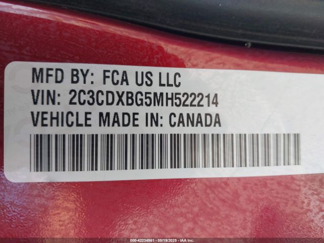 2021 DODGE CHARGER 2C3CDXBG5MH522214 Photo 8