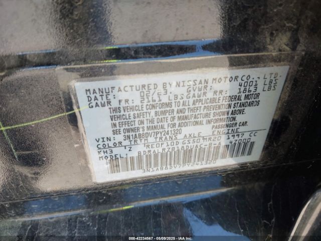 3N1AB8DV7PY241320 Nissan Sentra Sr Xtronic Cvt