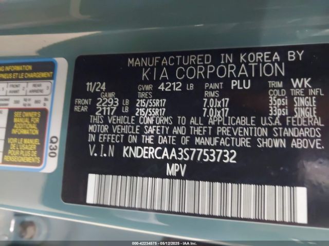 KNDERCAA3S7753732 KIA SELTOS EX