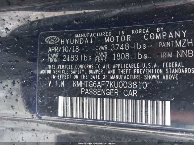 KMHTG6AF7KU003810 Hyundai Veloster 2.0