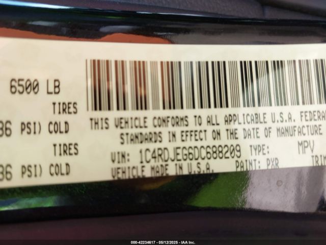 2013 DODGE DURANGO 1C4RDJEG6DC688209 Photo 8