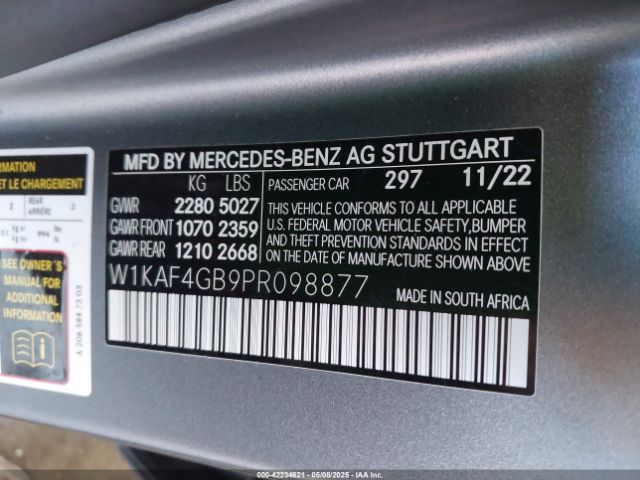2023 MERCEDES-BENZ C 300 W1KAF4GB9PR098877 Photo 8