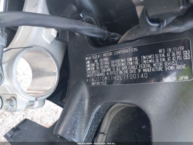 2020 SUZUKI GSX-R1000 JS1DM11H2L7100140 Photo 9