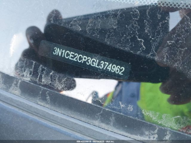 3N1CE2CP3GL374962 Nissan Versa Note Sv