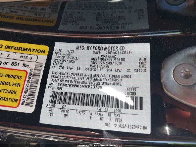 2024 FORD BRONCO SPORT 3FMCR9B65RRE23786 Photo 8