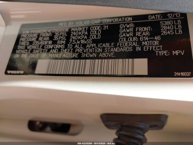 YV4902RC4F2569508 Volvo Xc60 T6 Premier Plus