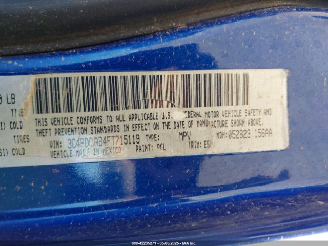 3C4PDCAB4FT715119 Dodge Journey American Value Pkg