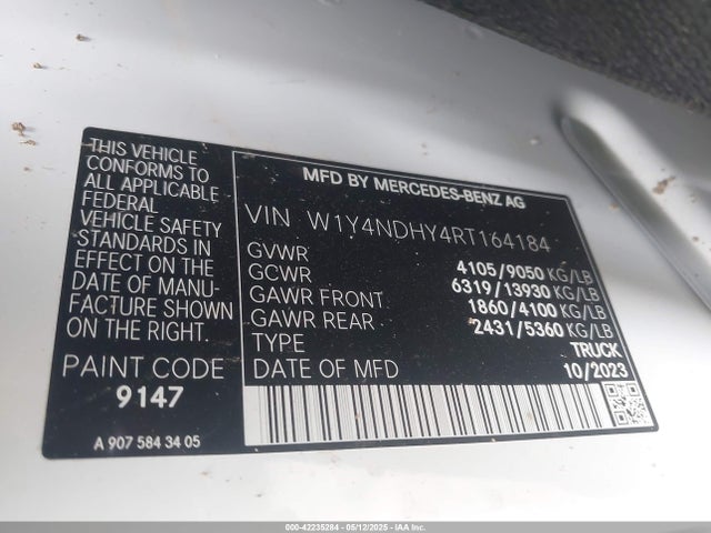 W1Y4NDHY4RT164184 Mercedes-Benz om654