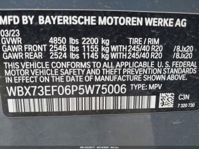2023 BMW X1 WBX73EF06P5W75006 Photo 8