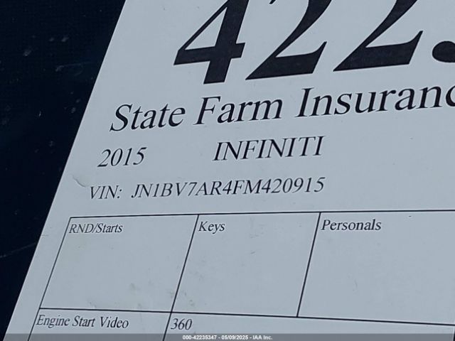 2015 INFINITI Q50 JN1BV7AR4FM420915 Photo 8